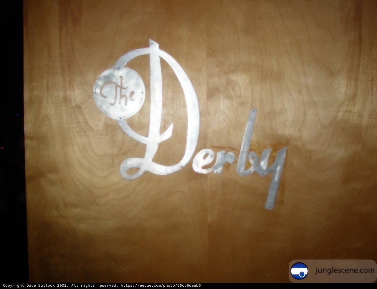 Derby Logo Imprinted on Wooden Door