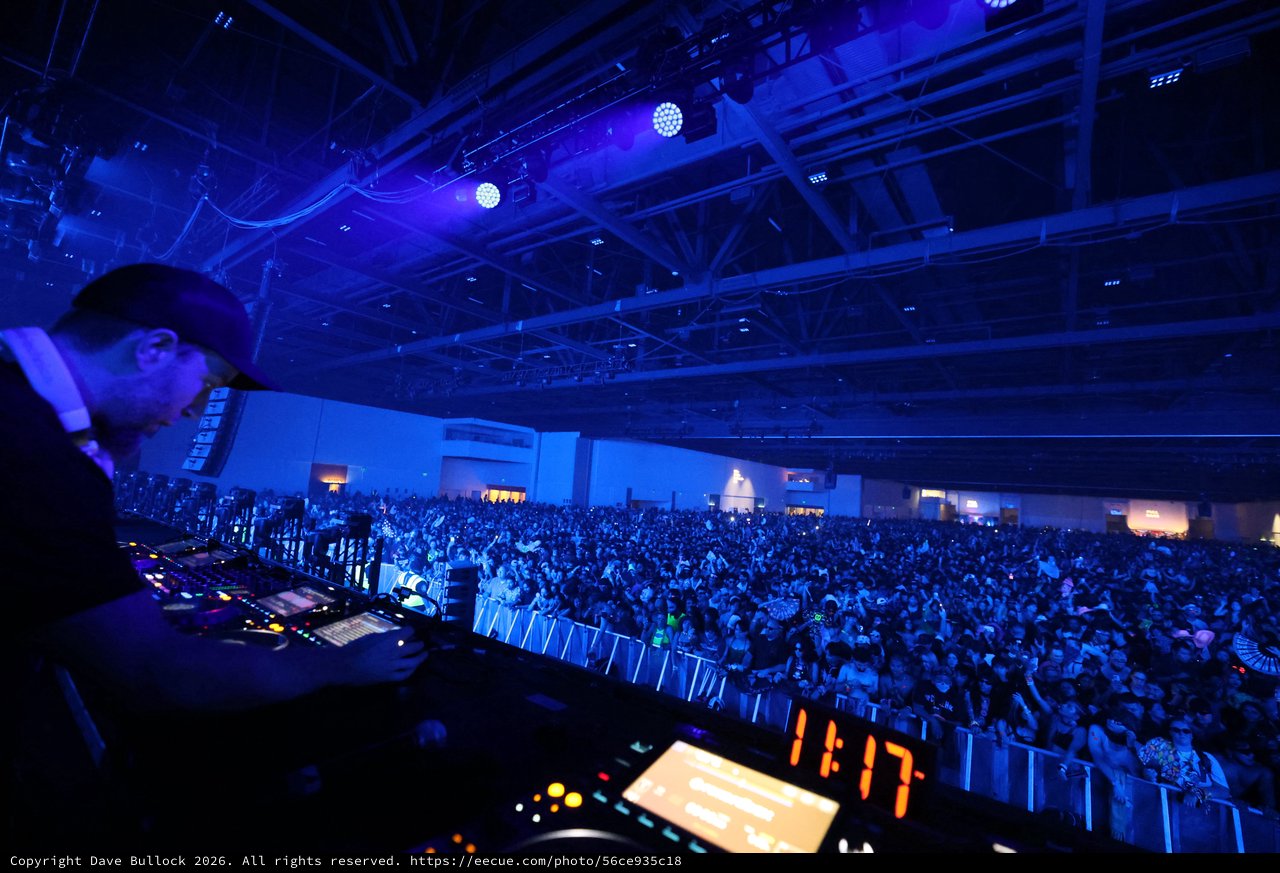 DJ Commands Massive Indoor Festival Crowd at Wobbleland