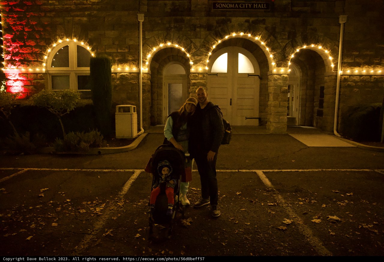Urban Romance: Night Serenity in Downtown Sonoma