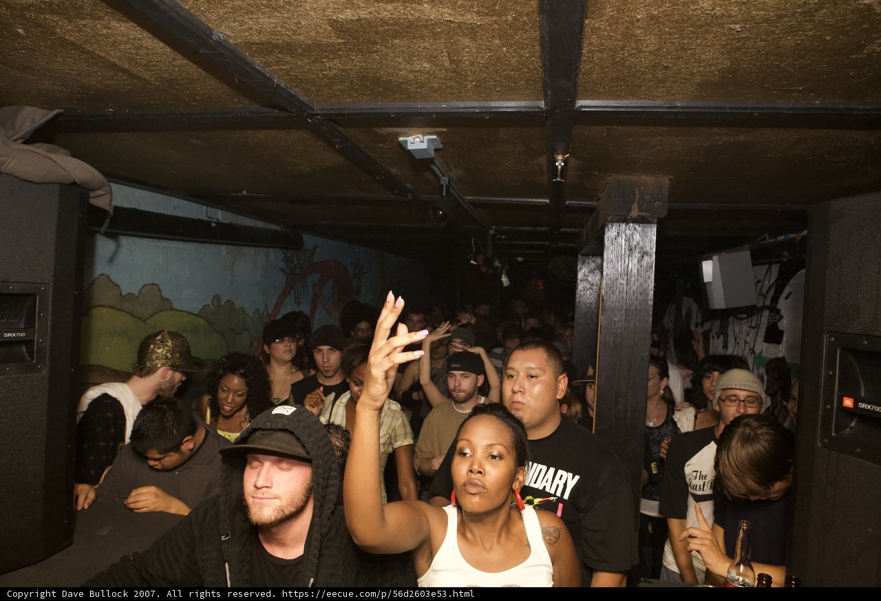 Club Scene with a Raise of the Hand