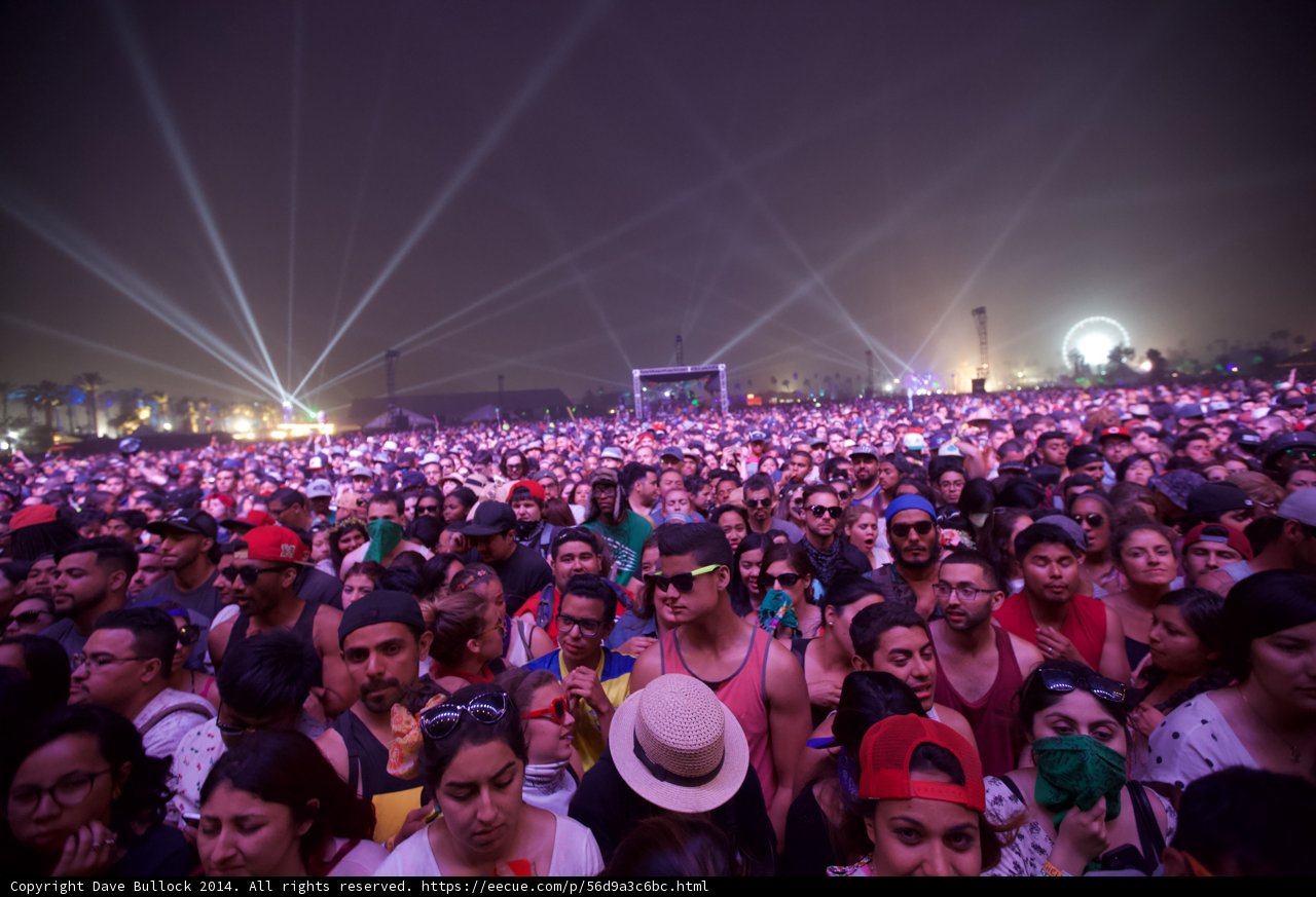 Lights and Crowds at Coachella