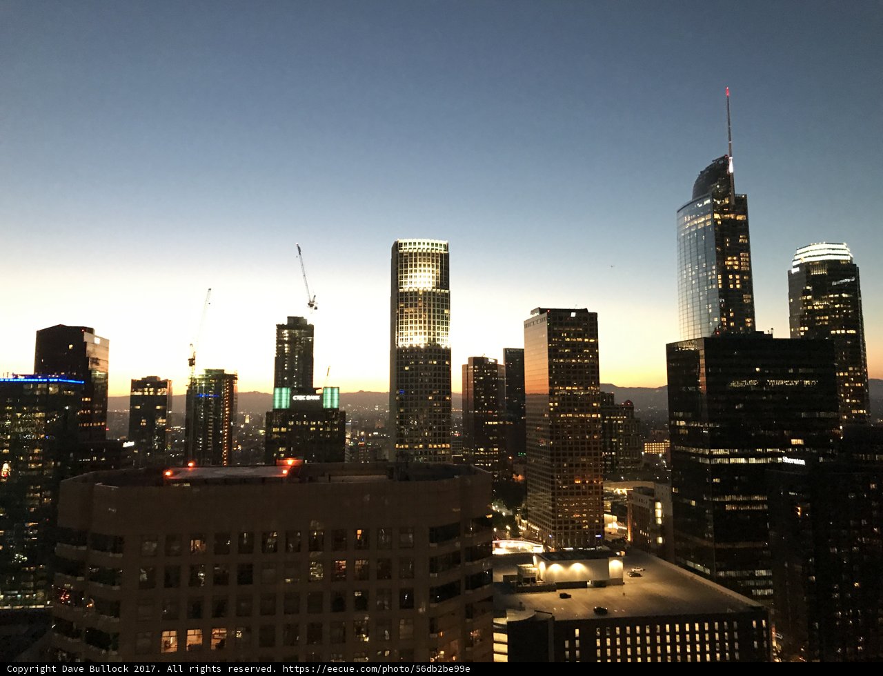 The Majestic City of Angels at Dusk
