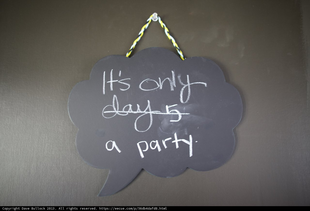 Homemade Chalkboard Sign