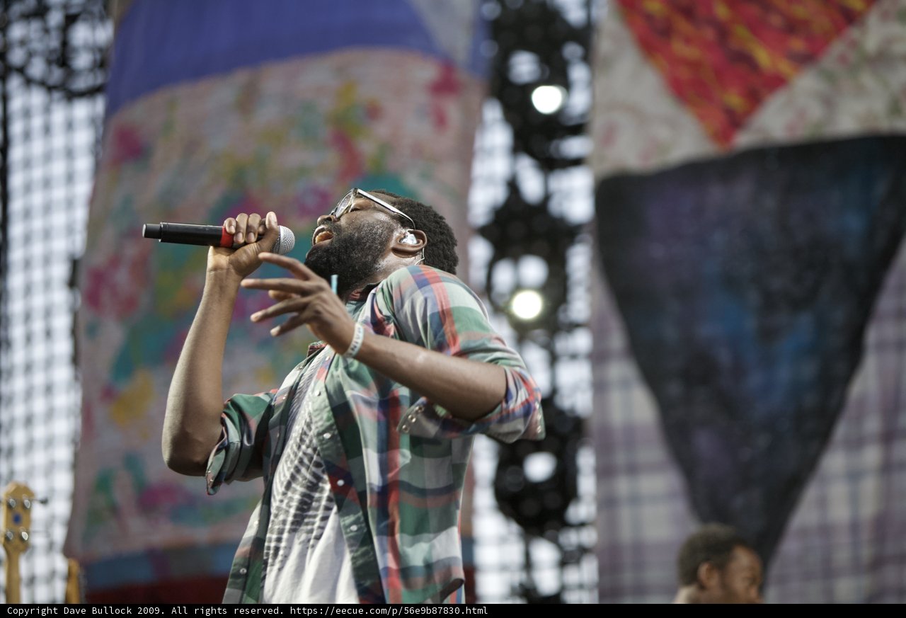 Plaid Shirt Entertainer Rocks Coachella Stage