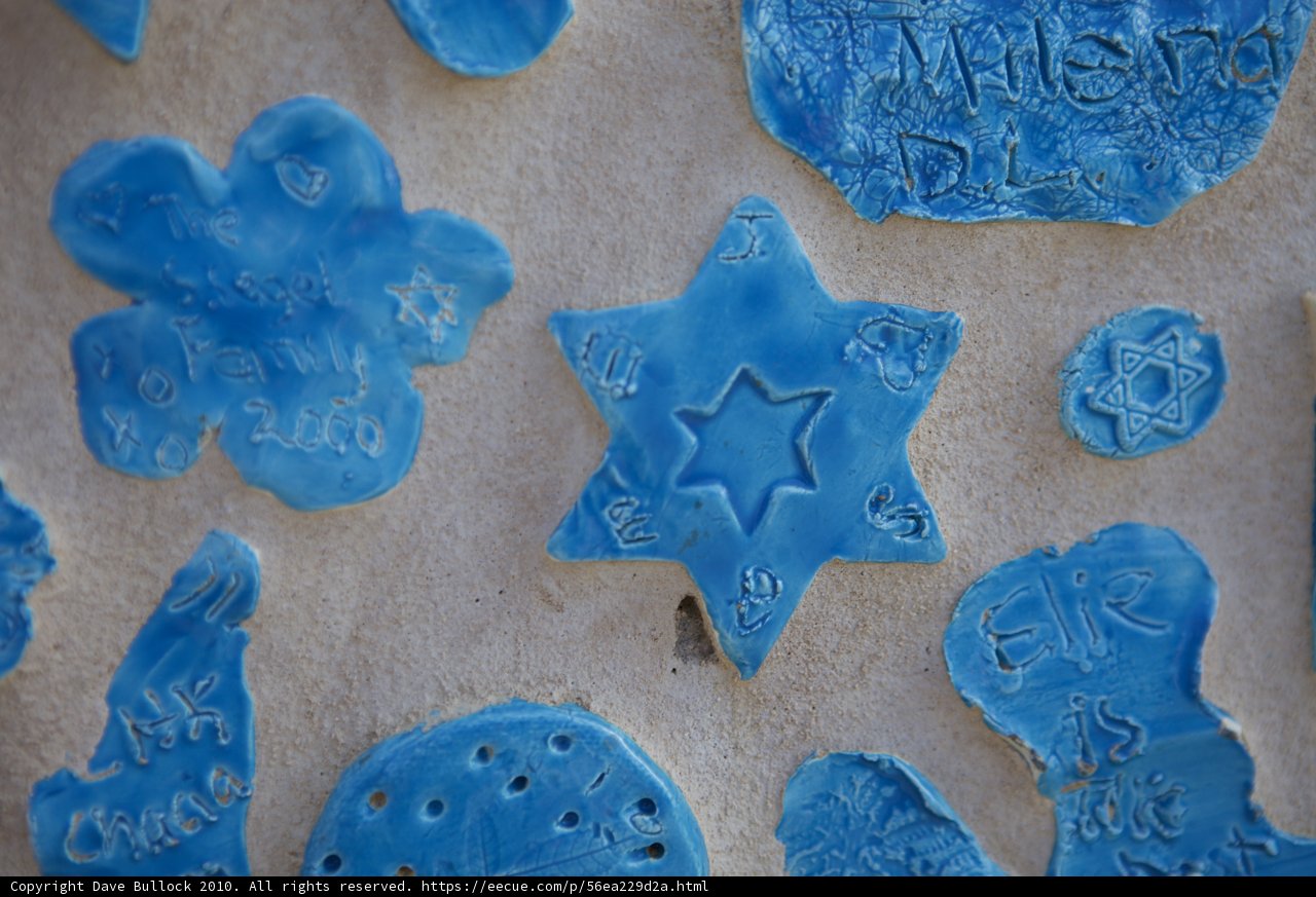 Ceramic Stars on a Wall