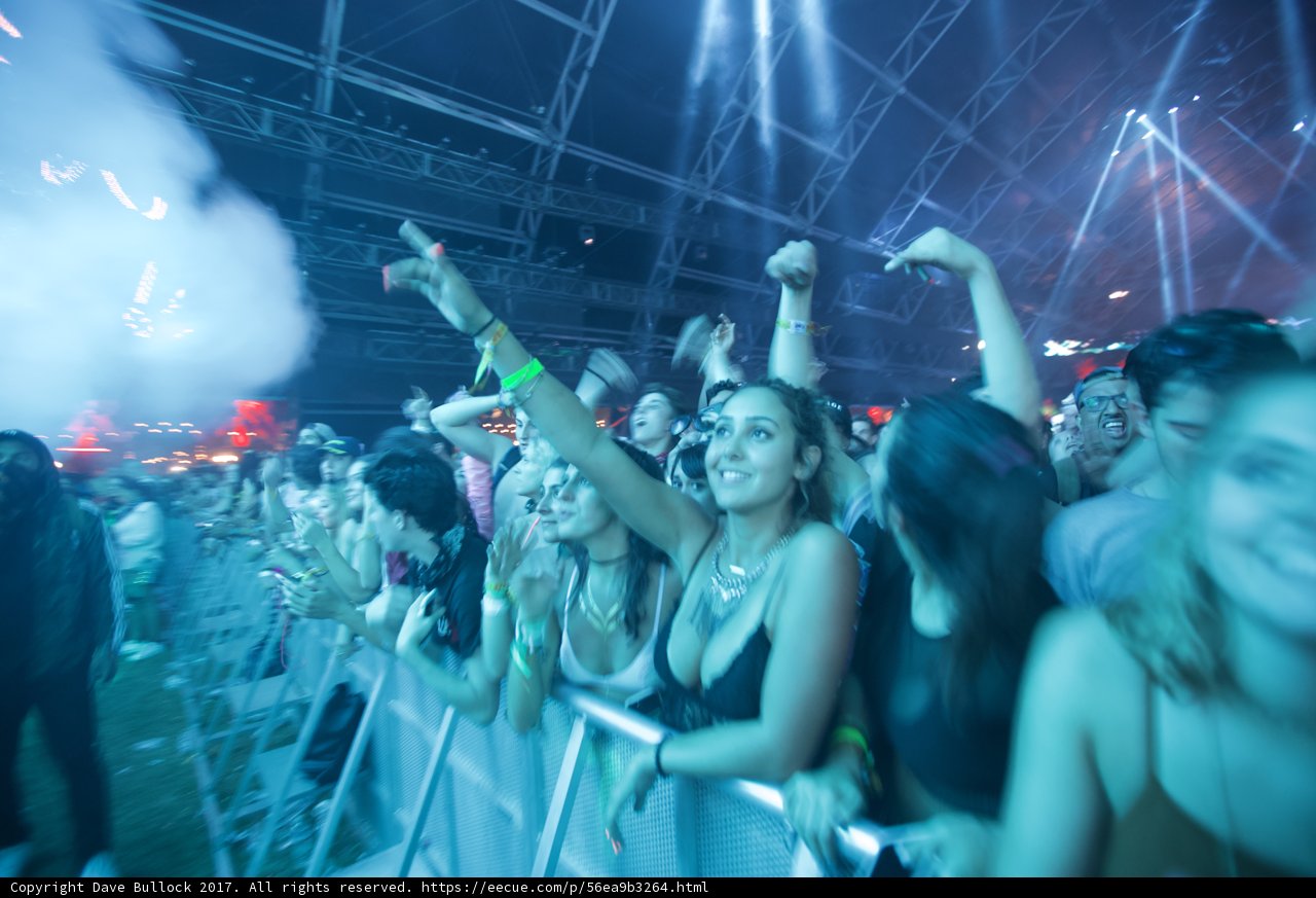 Smoke-Filled Crowd at Coachella 2017