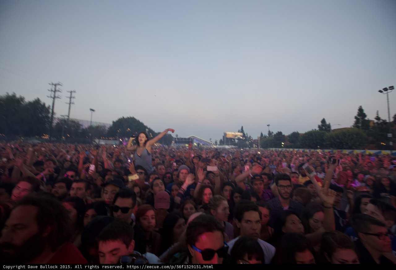 Woman on Shoulders Crowd