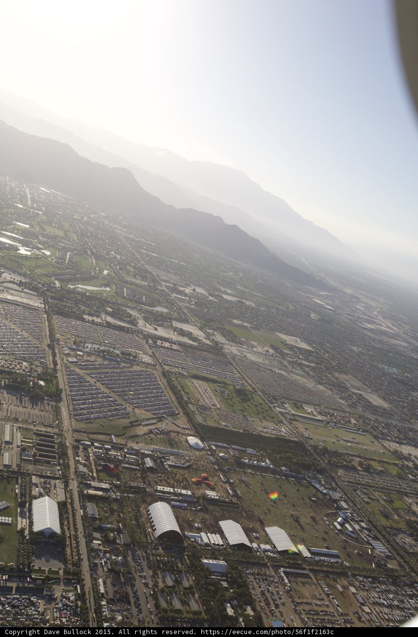 Aerial View of Indio Cityscape