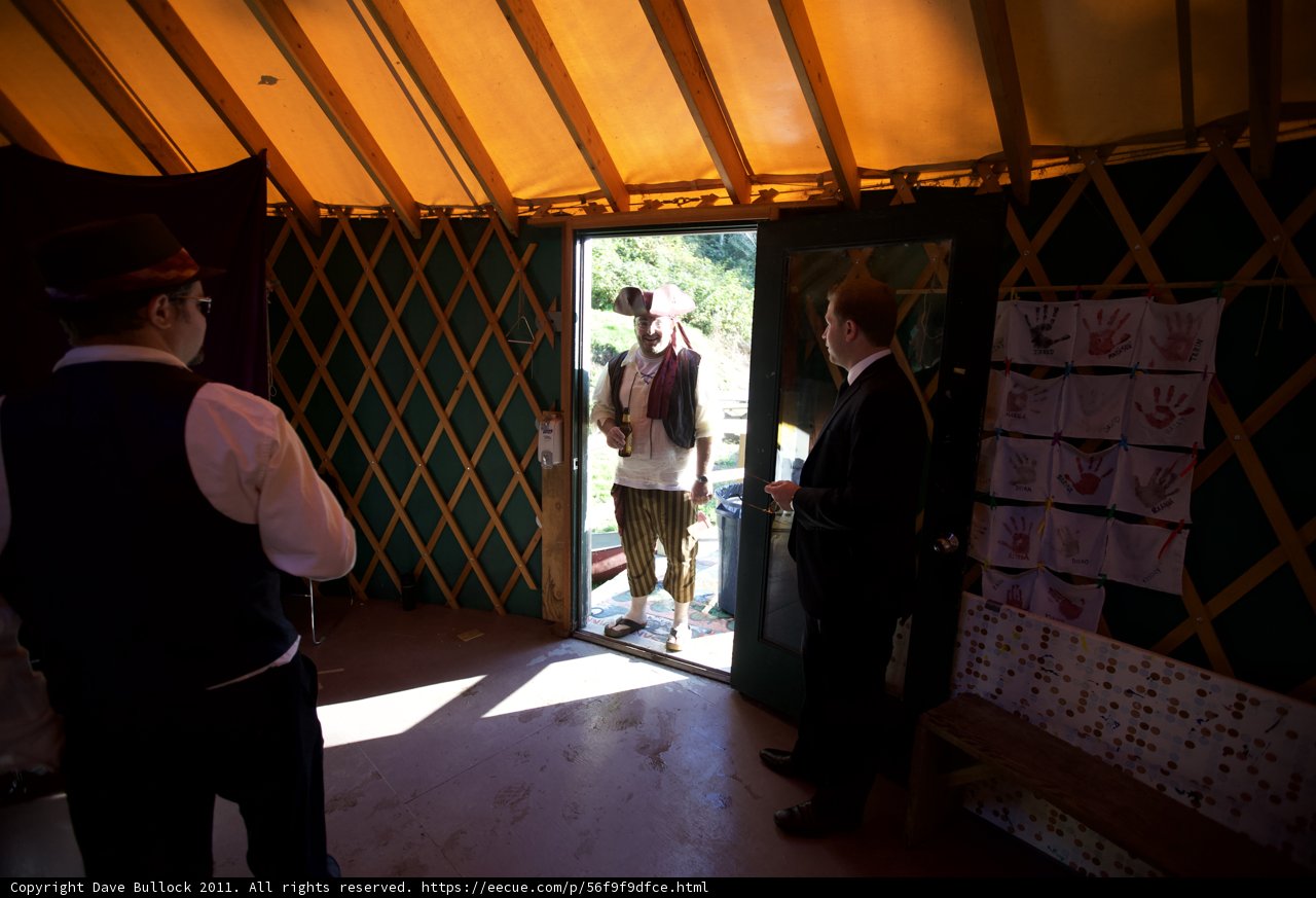 Formal Attire Inside Yurt