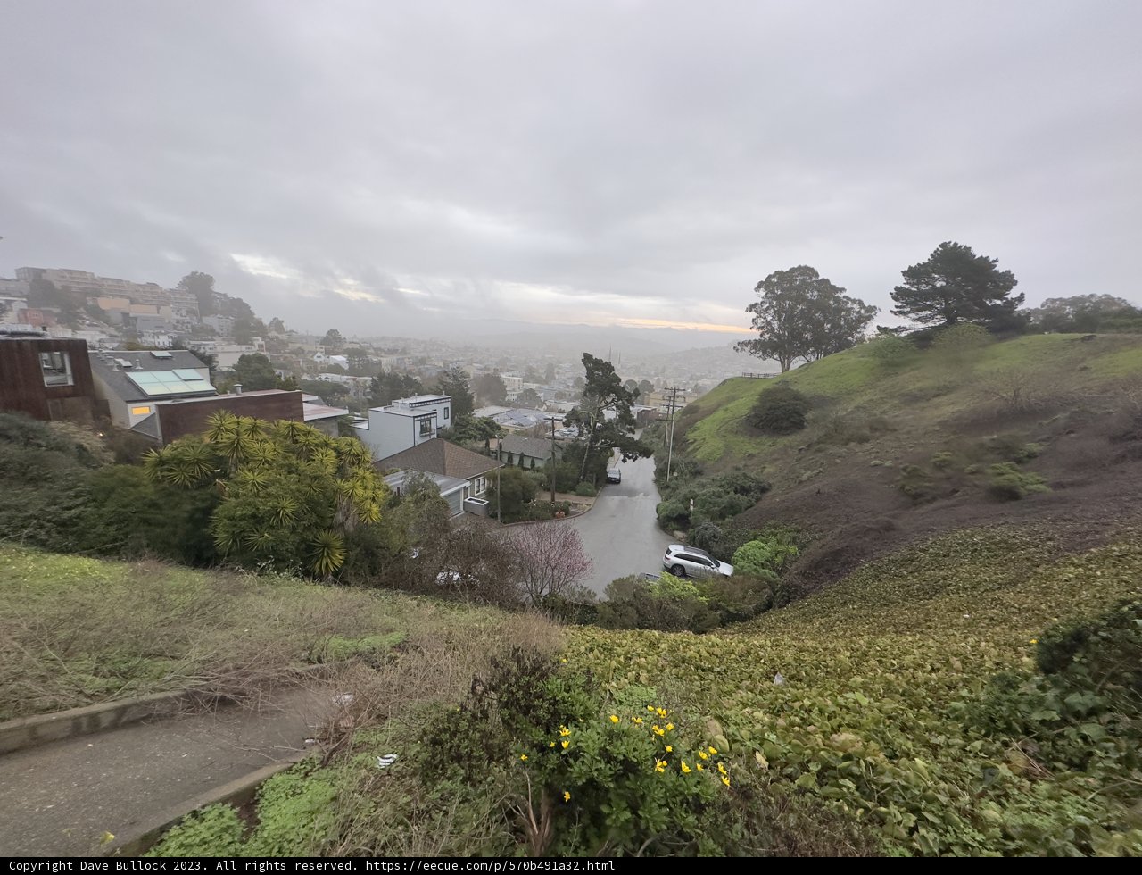 View of San Francisco Hills and Cityscape
