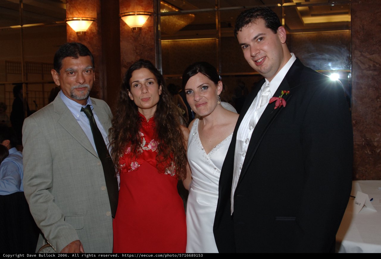 Joyful Wedding Reception Celebration with Family and Friends