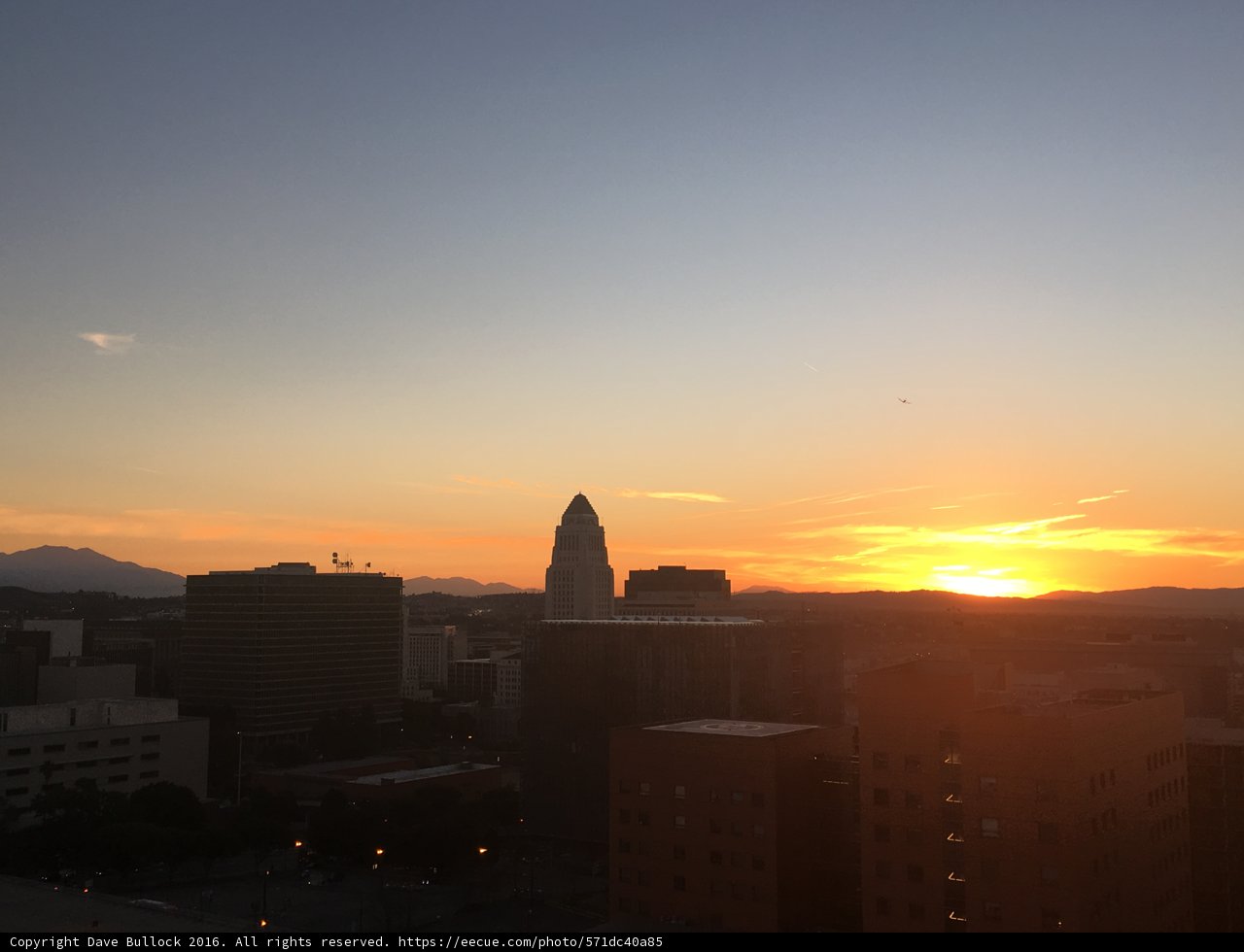 Sunset over the Urban Metropolis