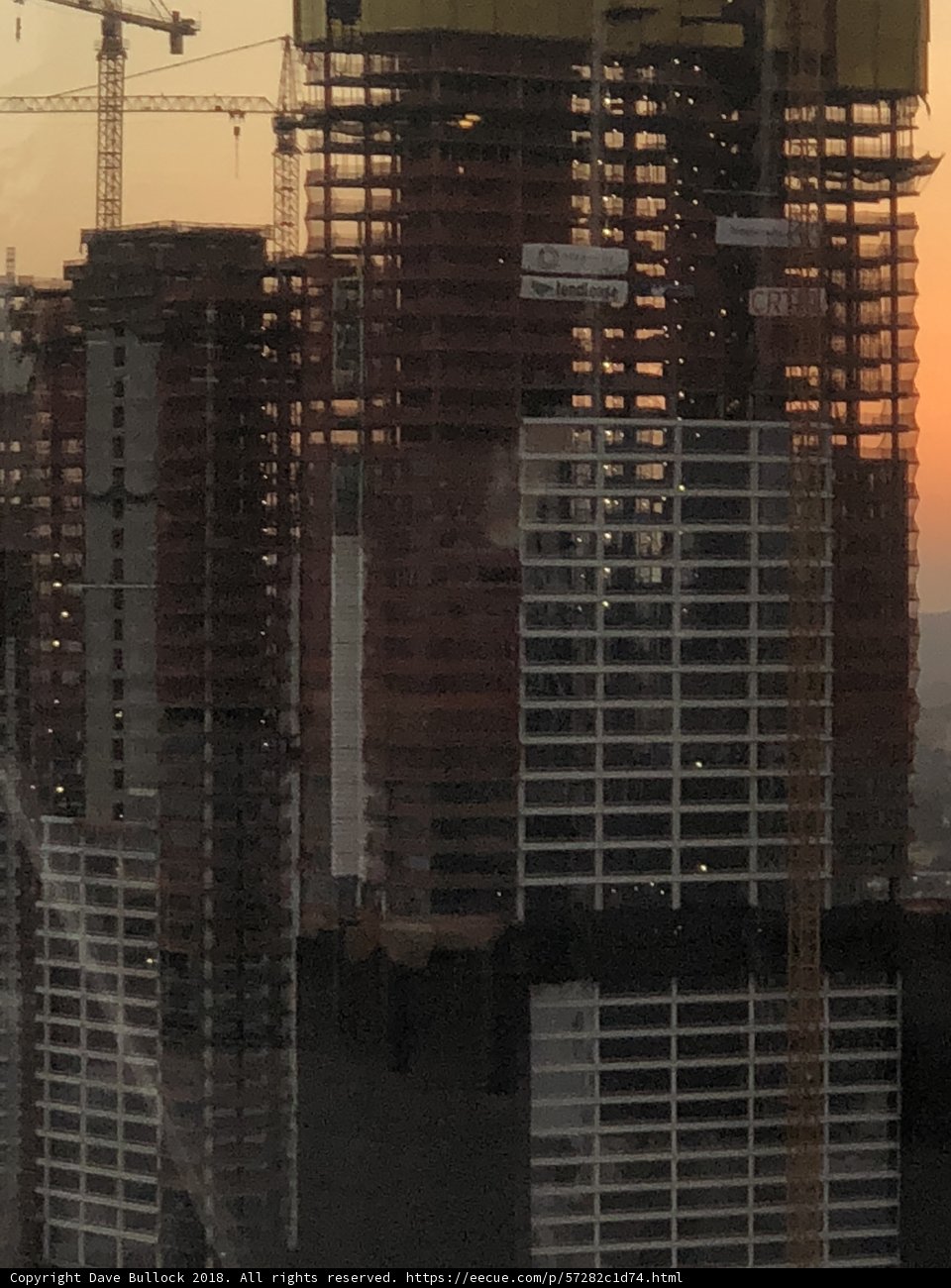 Sunset over the Urban Skyline