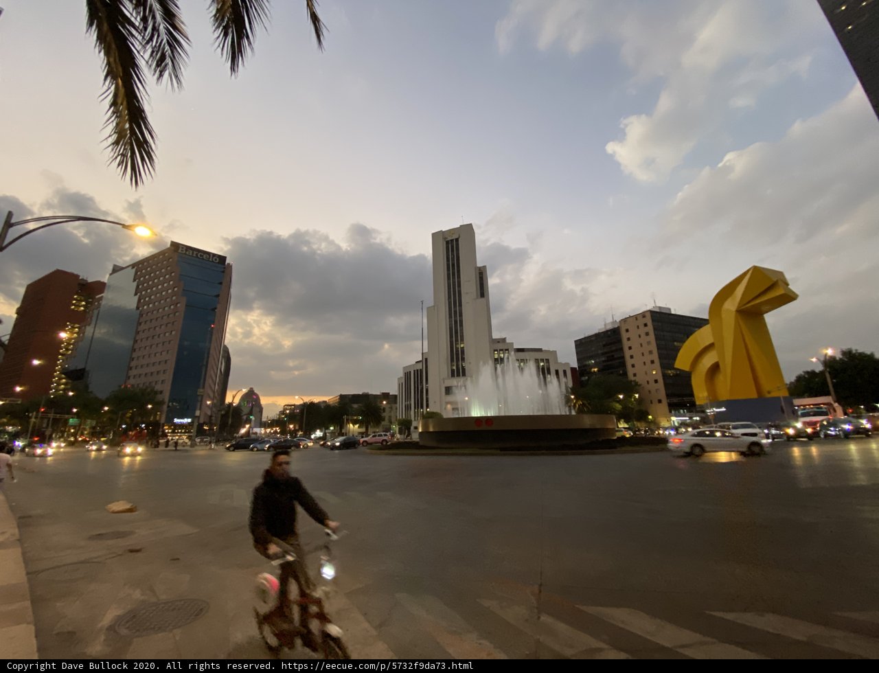 Cycling through the Metropolis at Dusk