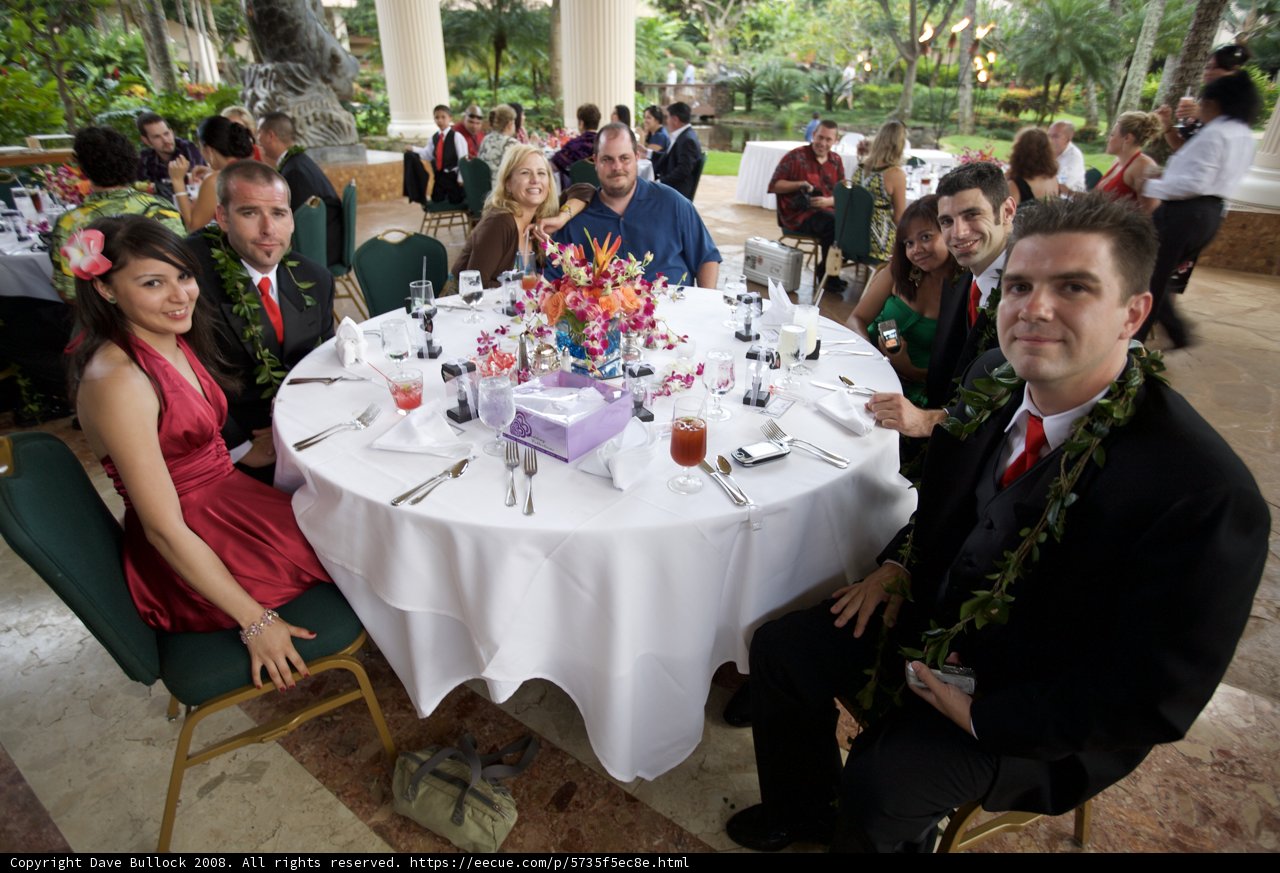 Wedding Reception Dinner with Flower Arrangement