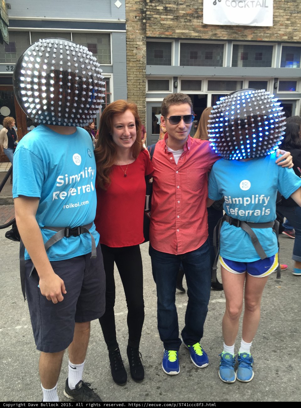 Simplify Referrals LED Helmets SXSW