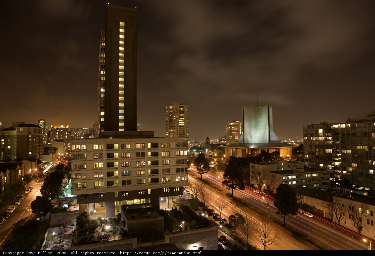 Metropolis at Night: A View from the Highway