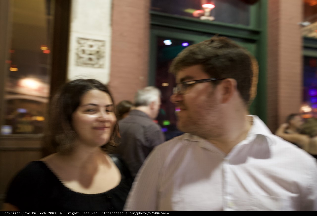 Candid Night Out Couple on Austin Street