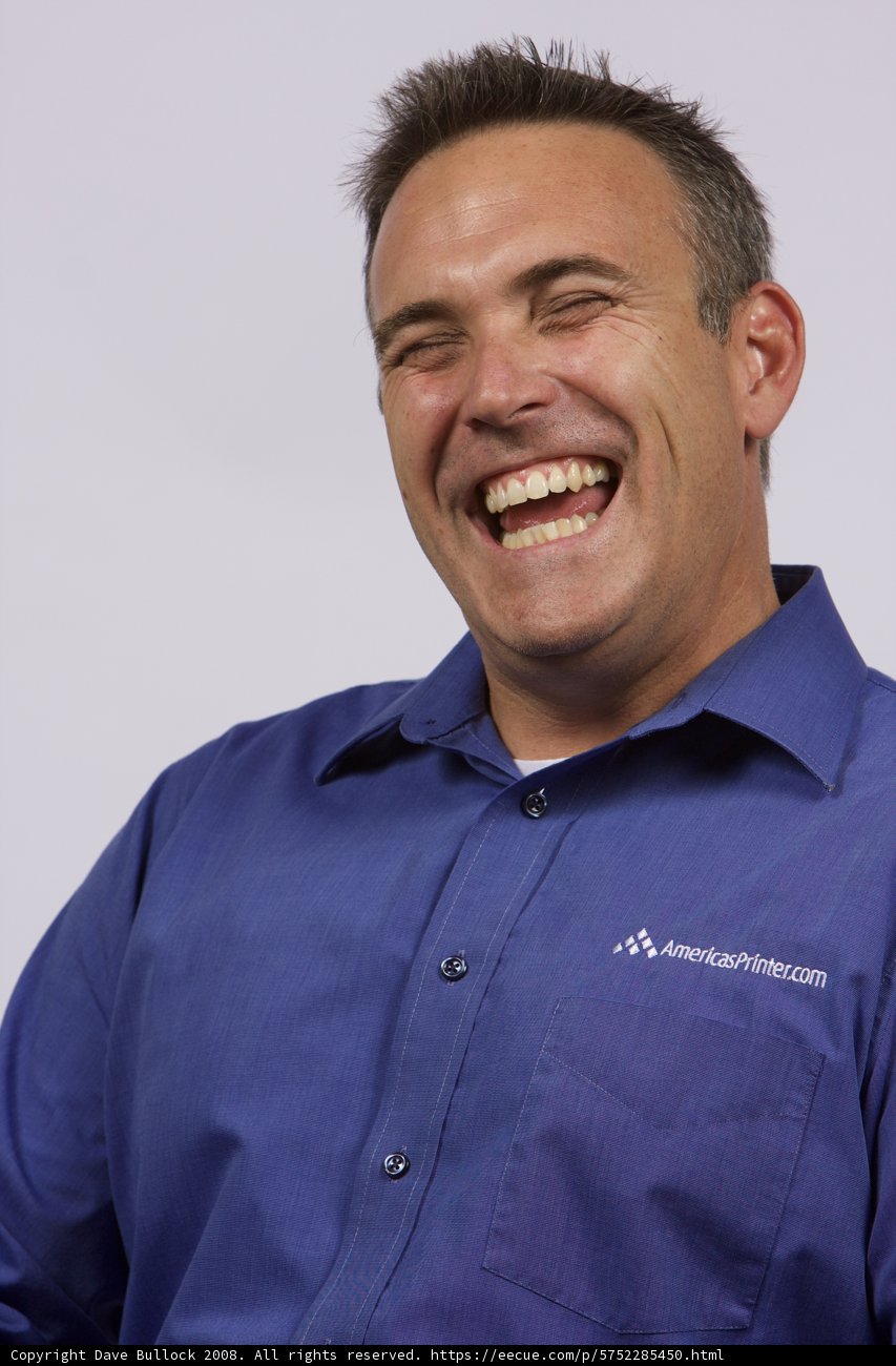 The Happy Man in Blue