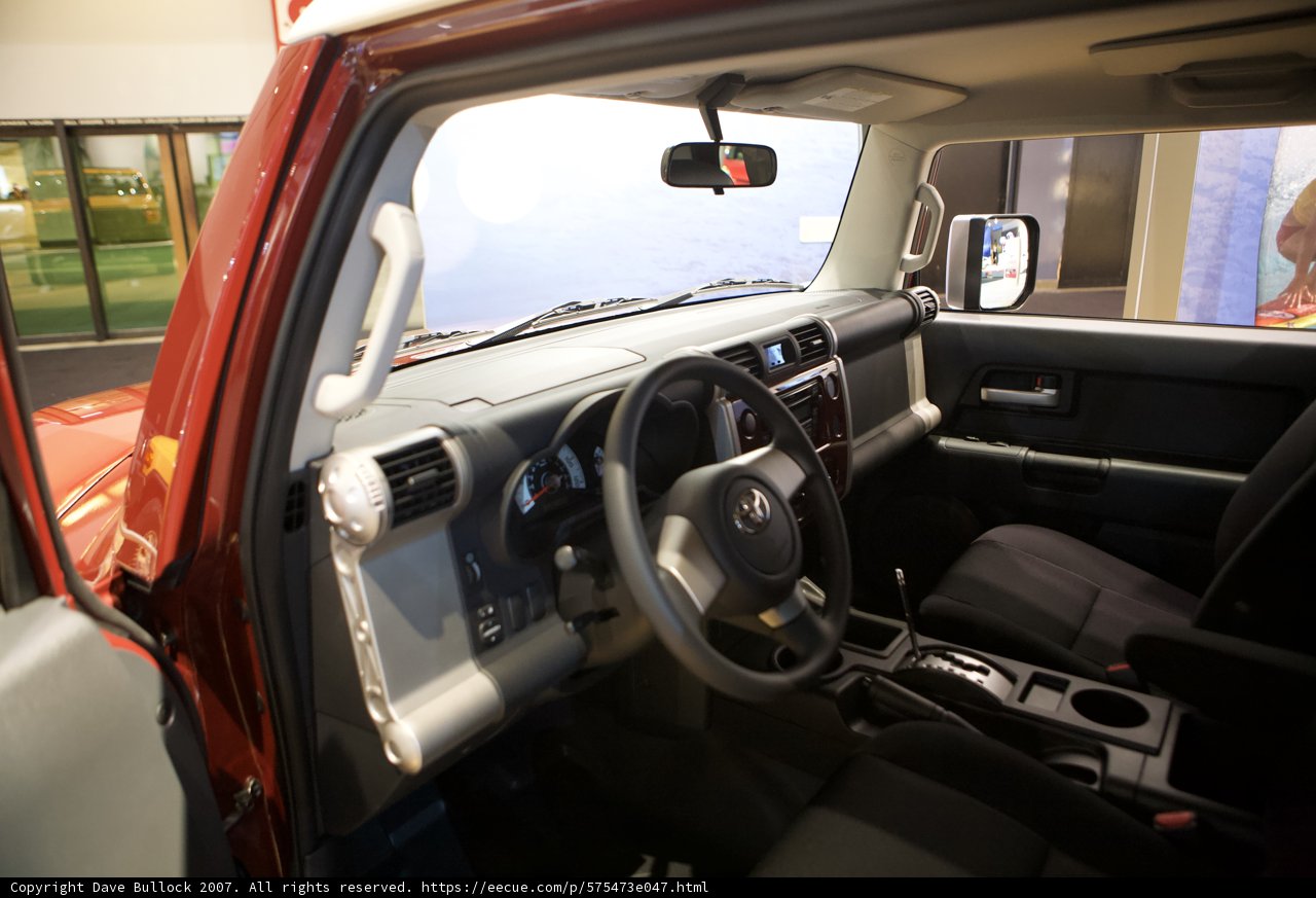 Inside View of a Vehicle at the 2007 LA Auto Show