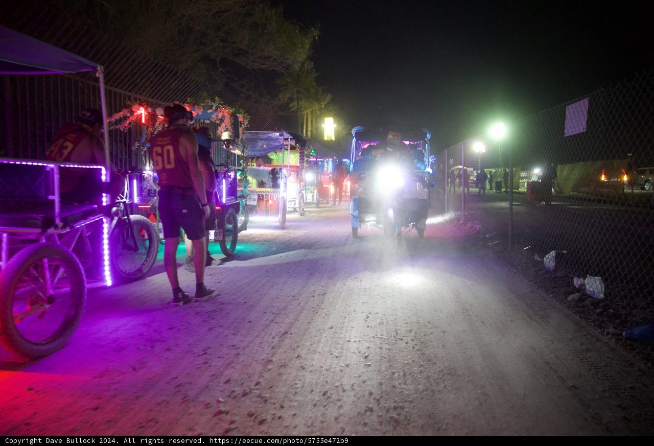 Twilight Pedicab Parade at Coachella 2024