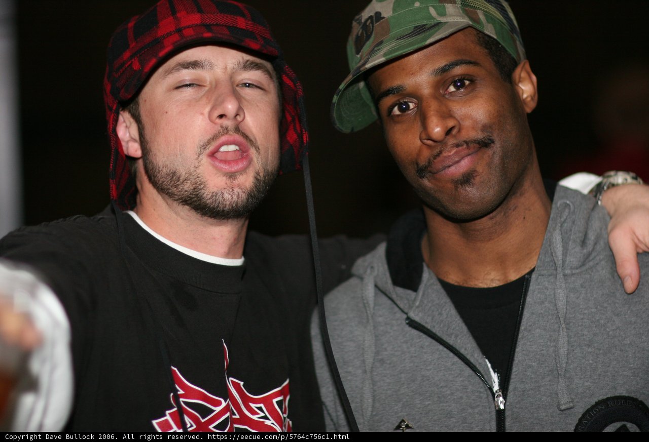 Two Friends Strike a Pose