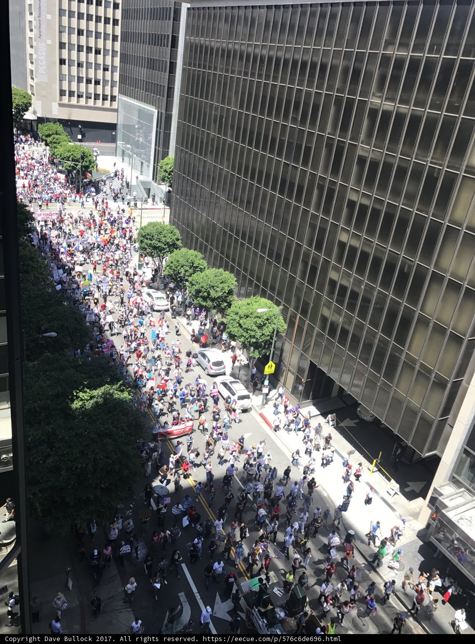 Massive Crowd Takes Over Downtown LA