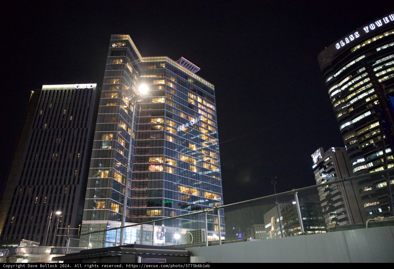 Glass Giant Against the Night Sky