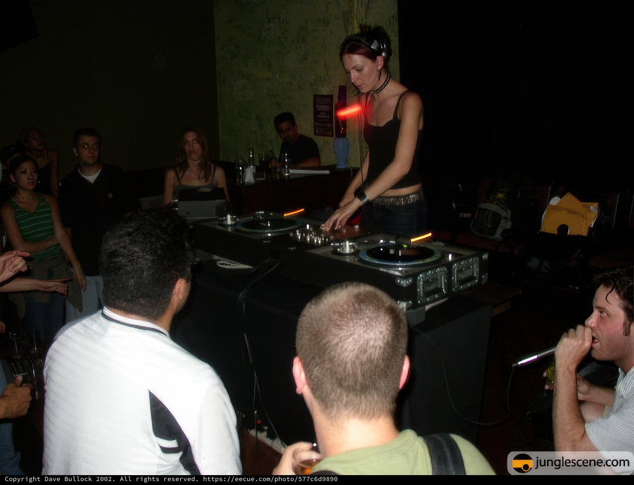 Club DJ amping up the crowd