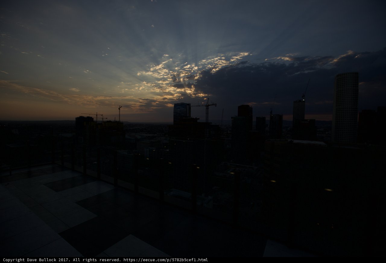 City Skyline at Sunset