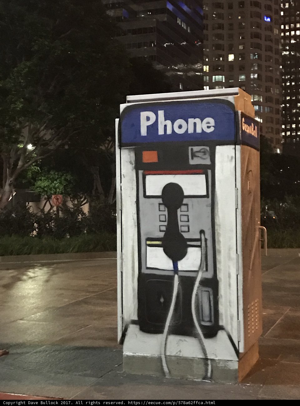Painted Phone Booth