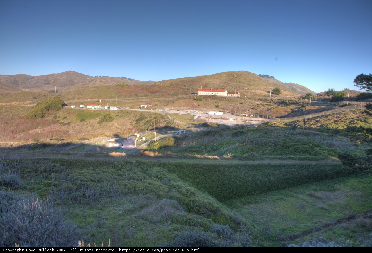 Red Building on the Hillside