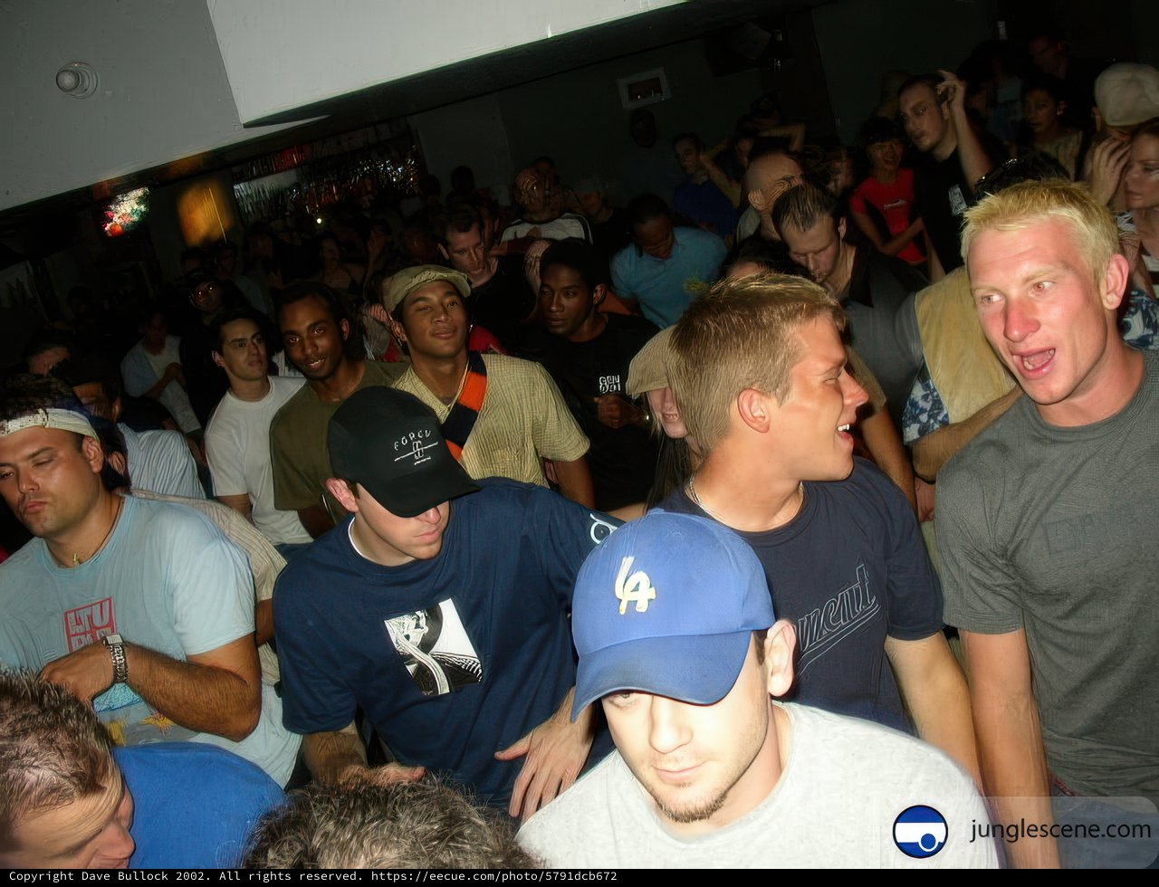 Blue Hat in a Sea of People