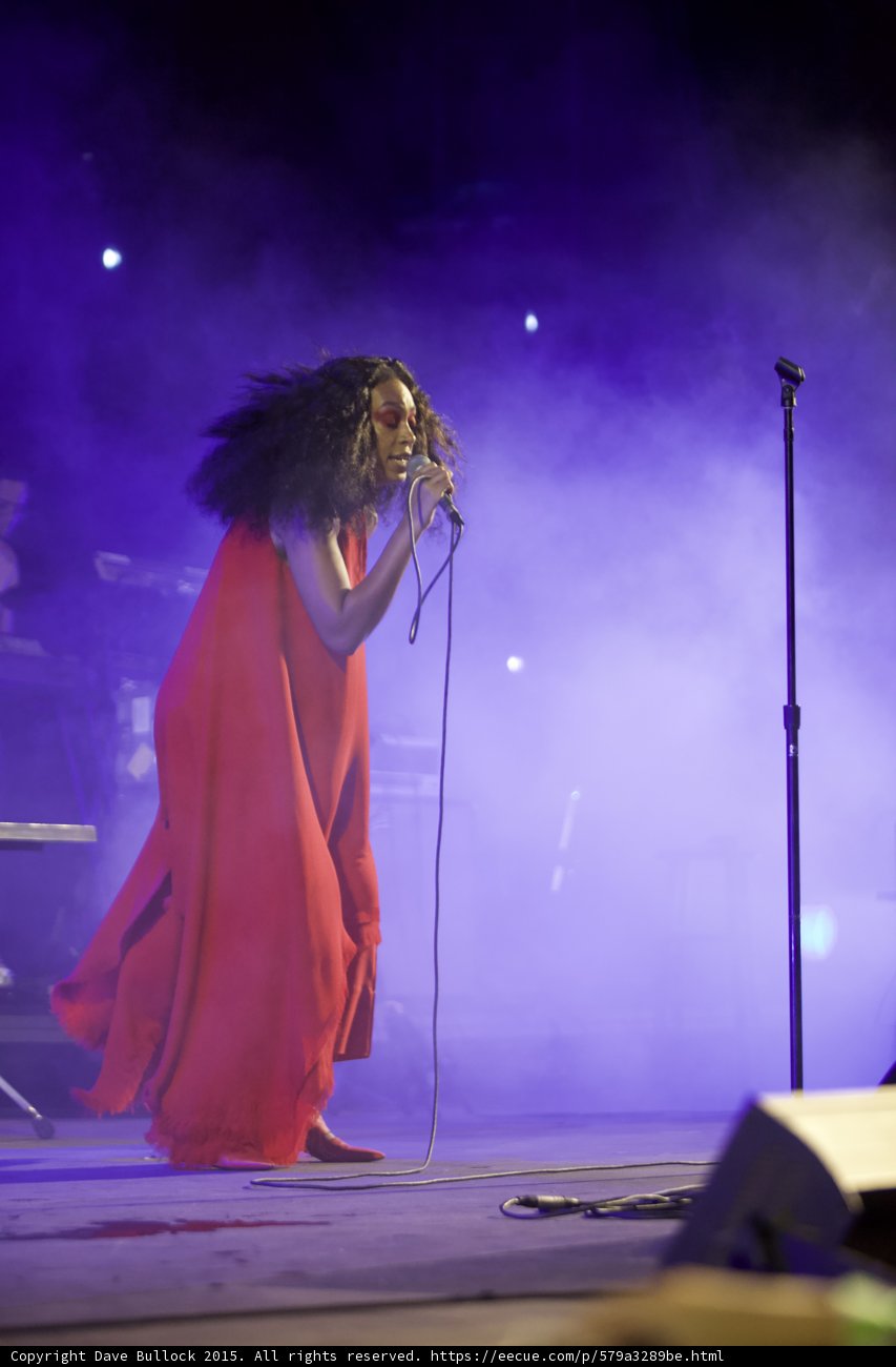 Solange Head Bowed Red Dress Wild Hair Wide Stage Purple