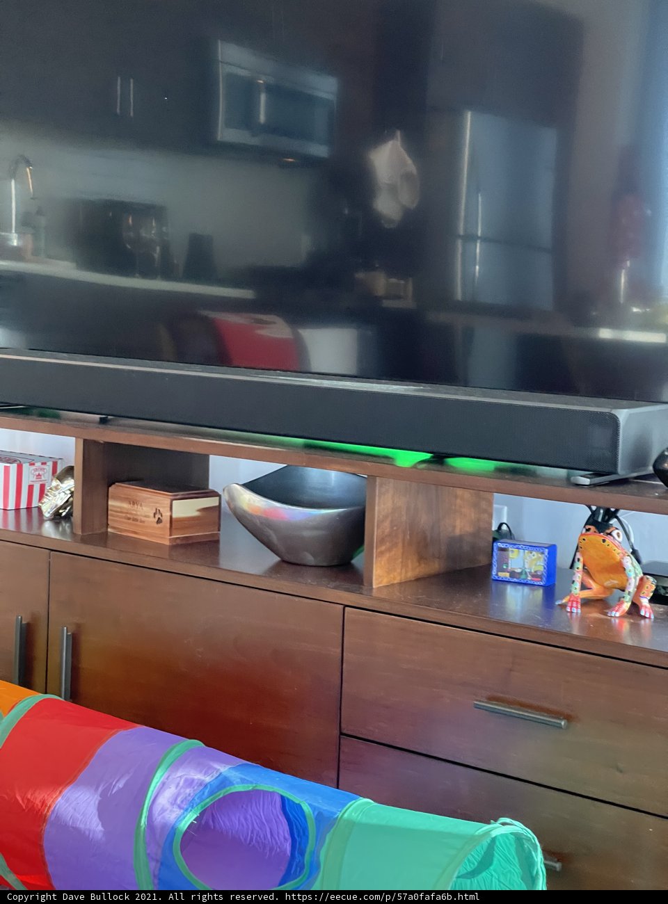 Colorful Blanket TV Stand