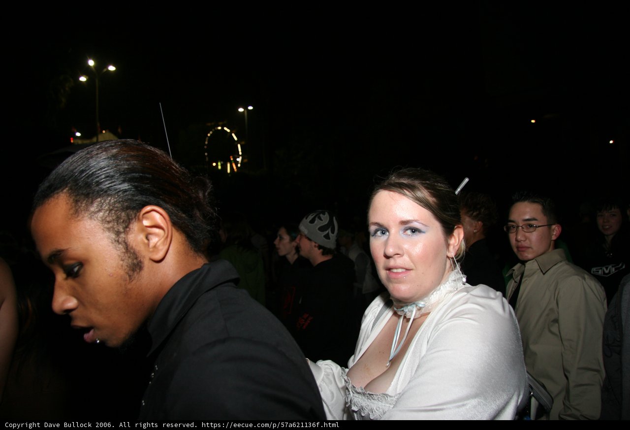 A Bride and Groom Under the Night Sky