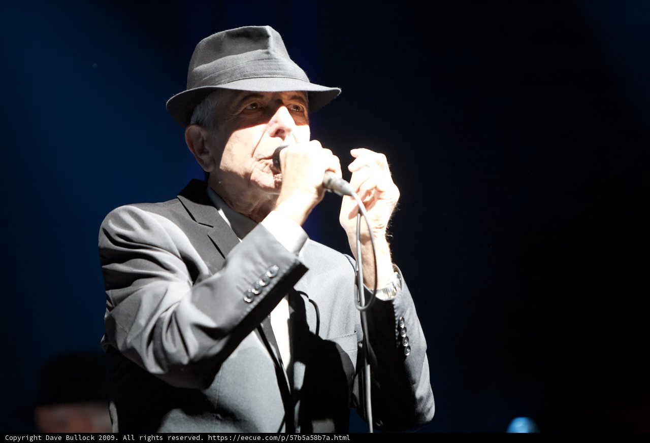 Leonard Cohen Rocks Coachella in Signature Fedora and Suit