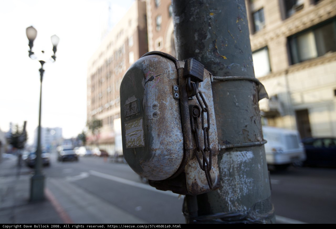 Rusty Meter on Pole
