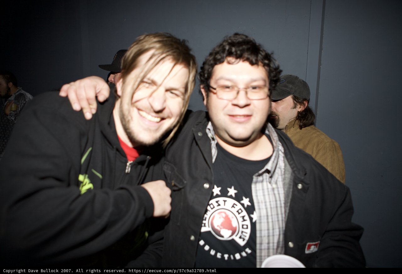 Two Friends at a Rave Party