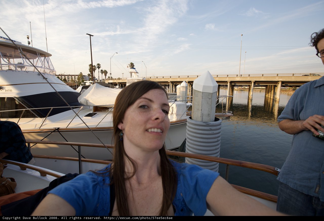 Marina Selfie at Golden Hour on the Water