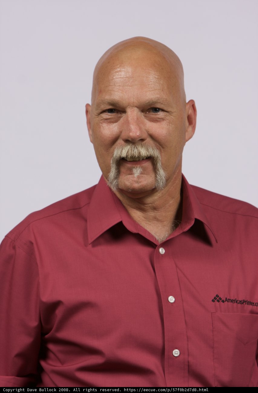 Bald Man with a Red Shirt