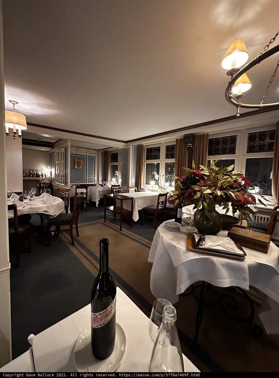 Aesthetic Dining Room at a Restaurant in Zürich