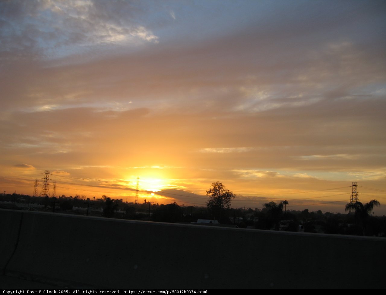 City Sunset from the Freeway