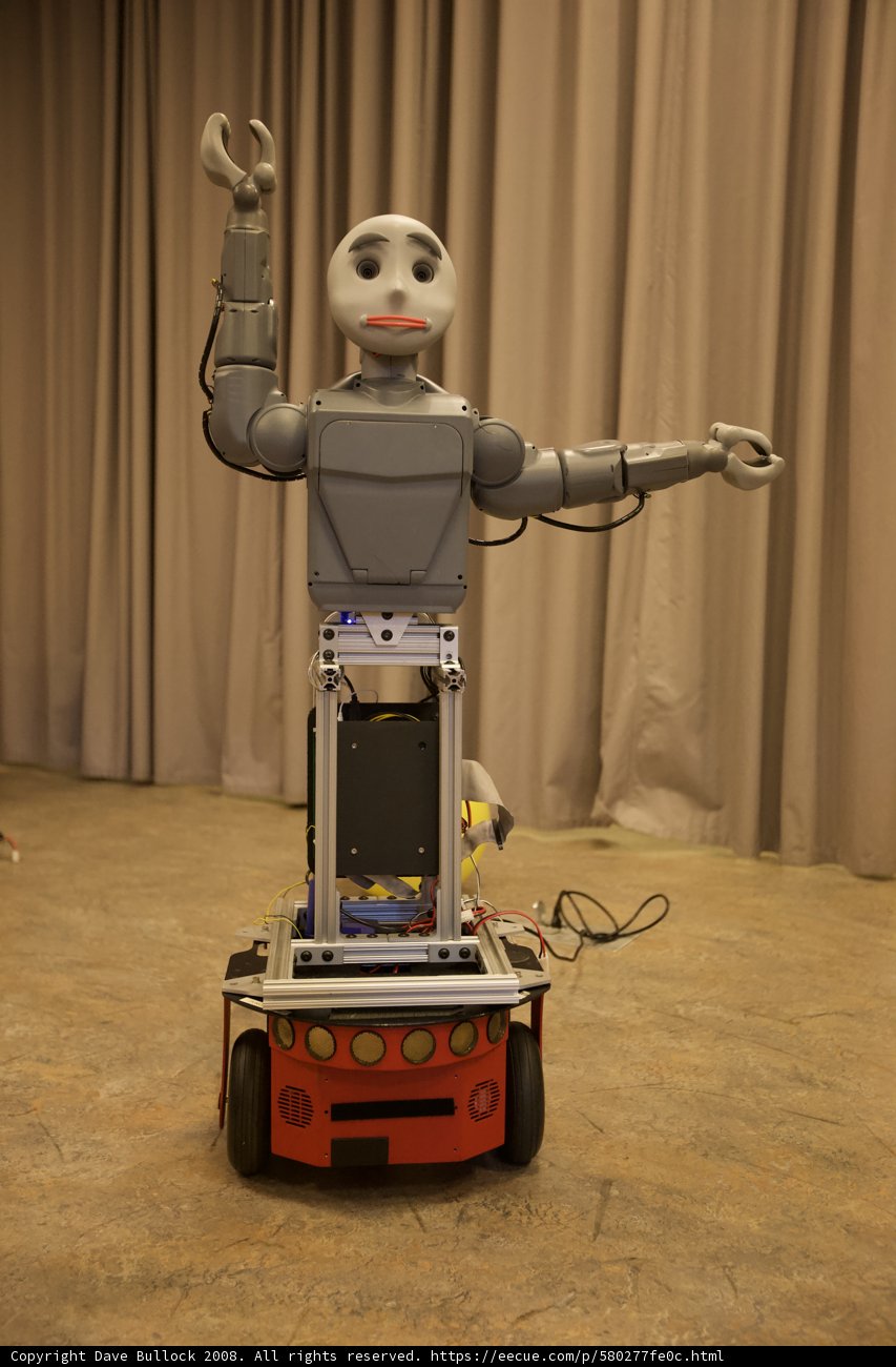 Robotic Toy with Wheels and Arms
