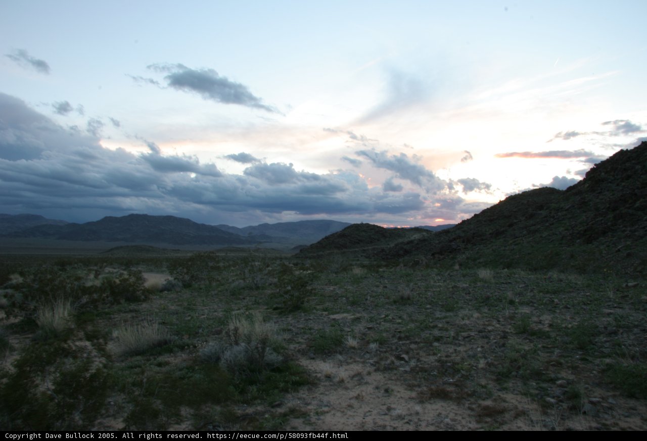 Sunset Over the Desert Plateau