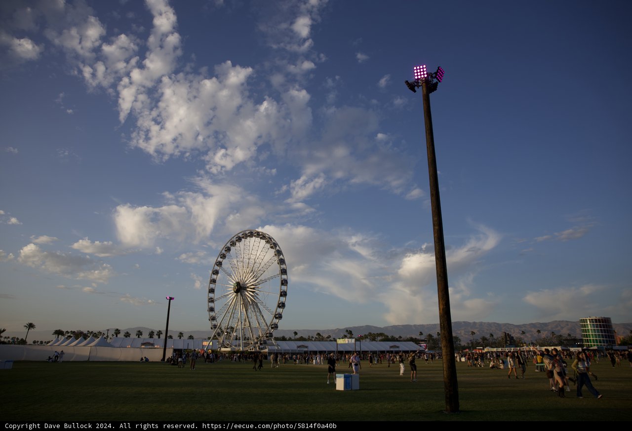 Twilight Spin: Ferris Wheel at Coachella 2024