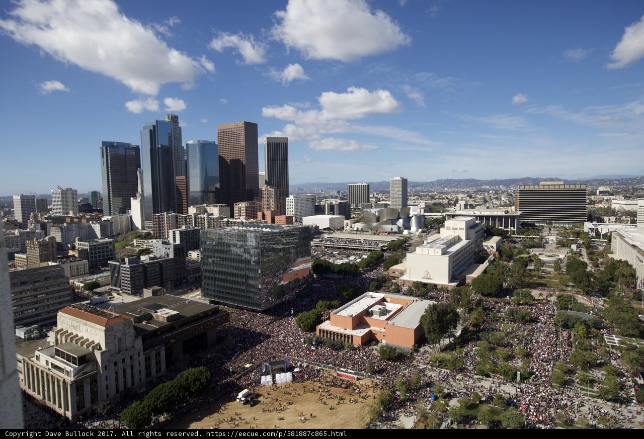 The Urban Metropolis of Los Angeles from Above