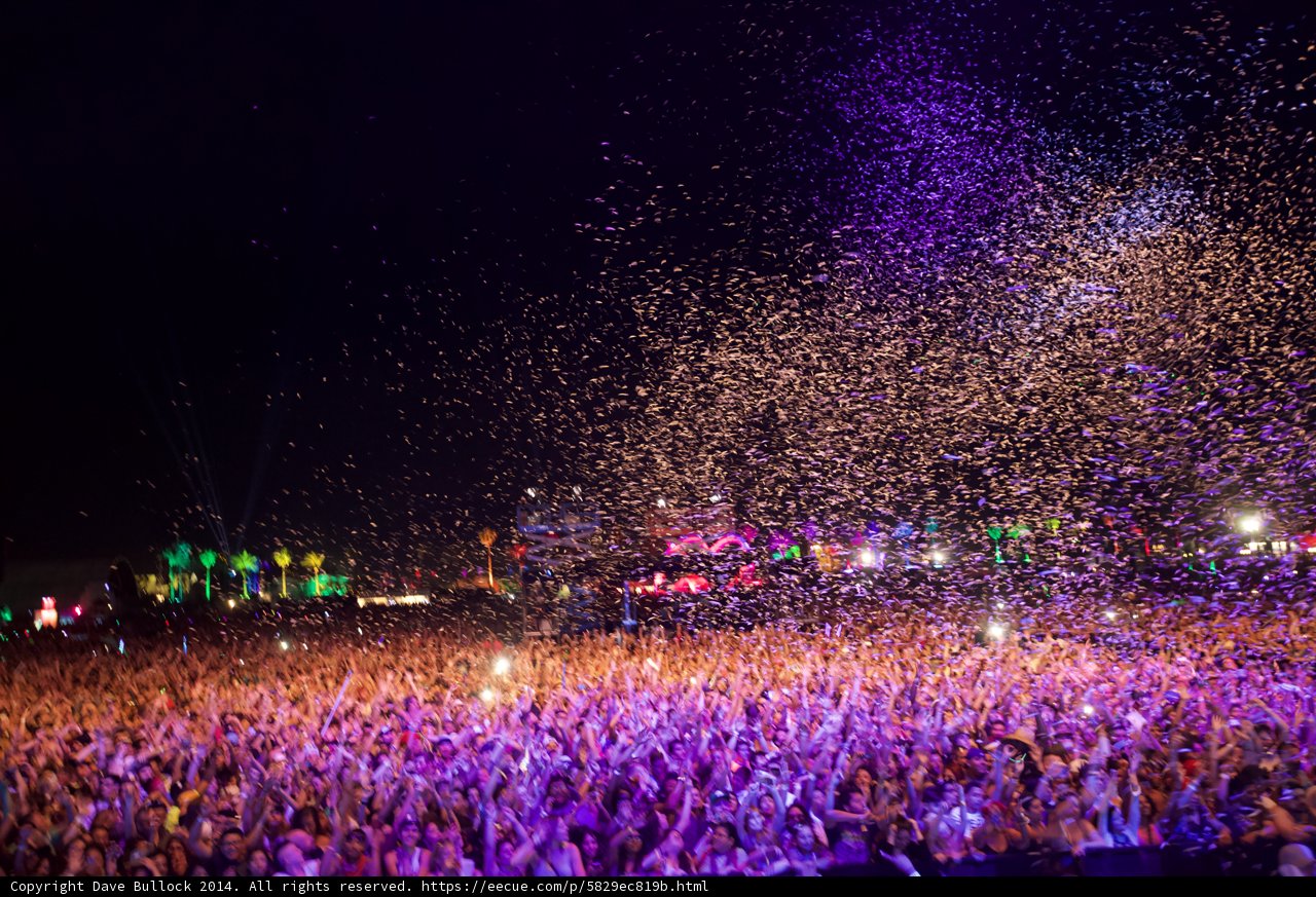 Confetti Deluge at Coachella 2014