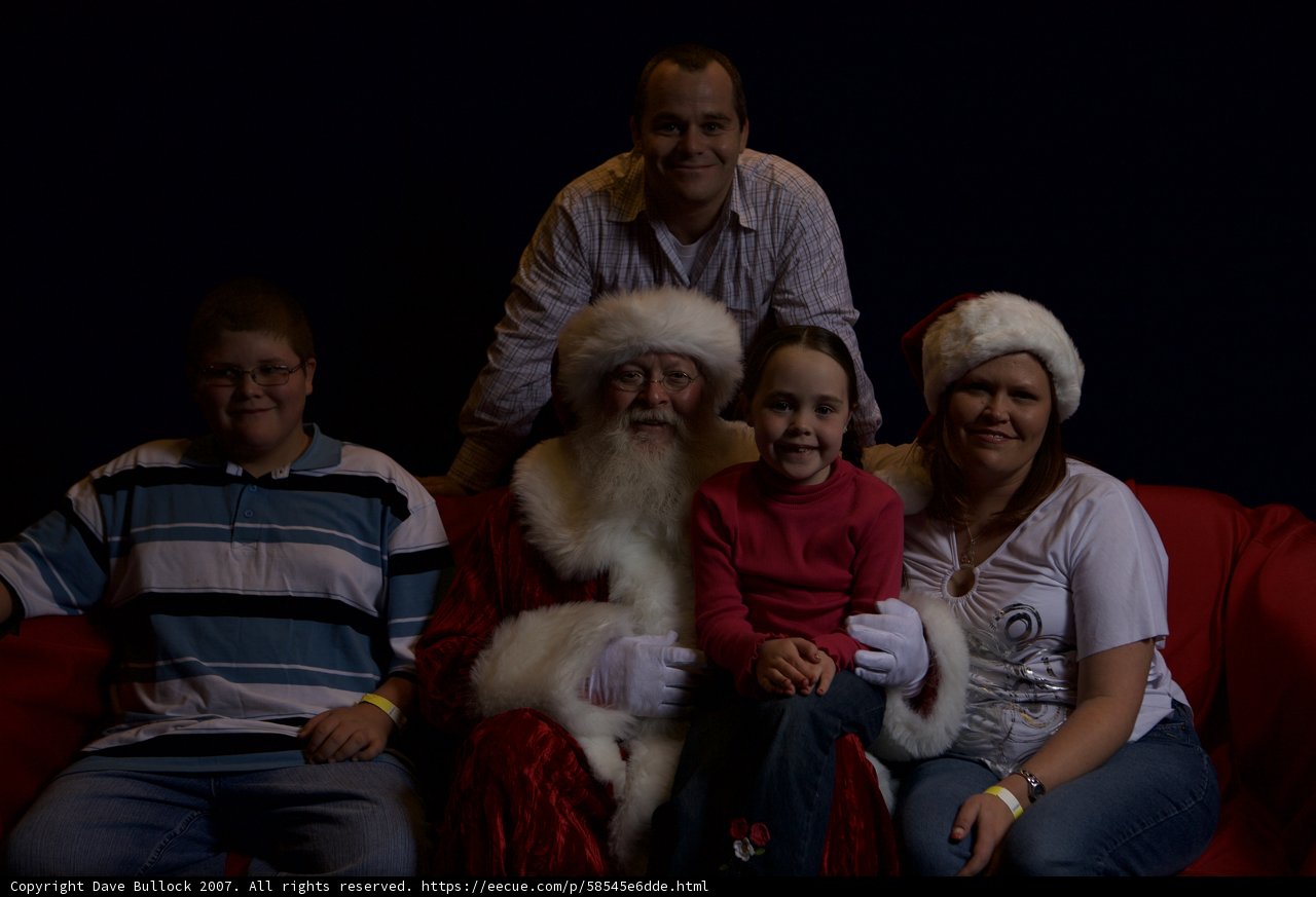 Celebrating Christmas with Santa & Family
