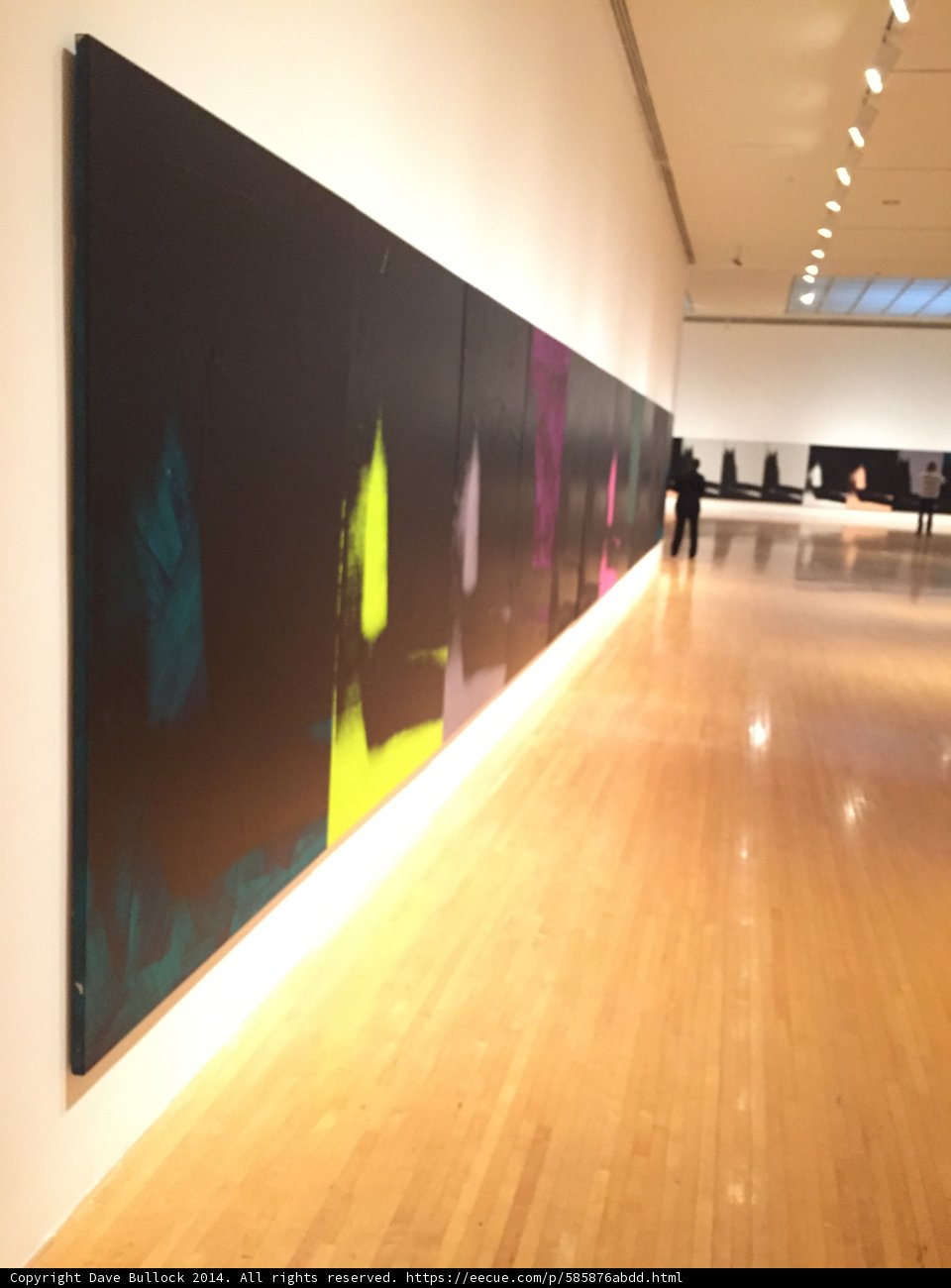Modern Art on Hardwood Flooring